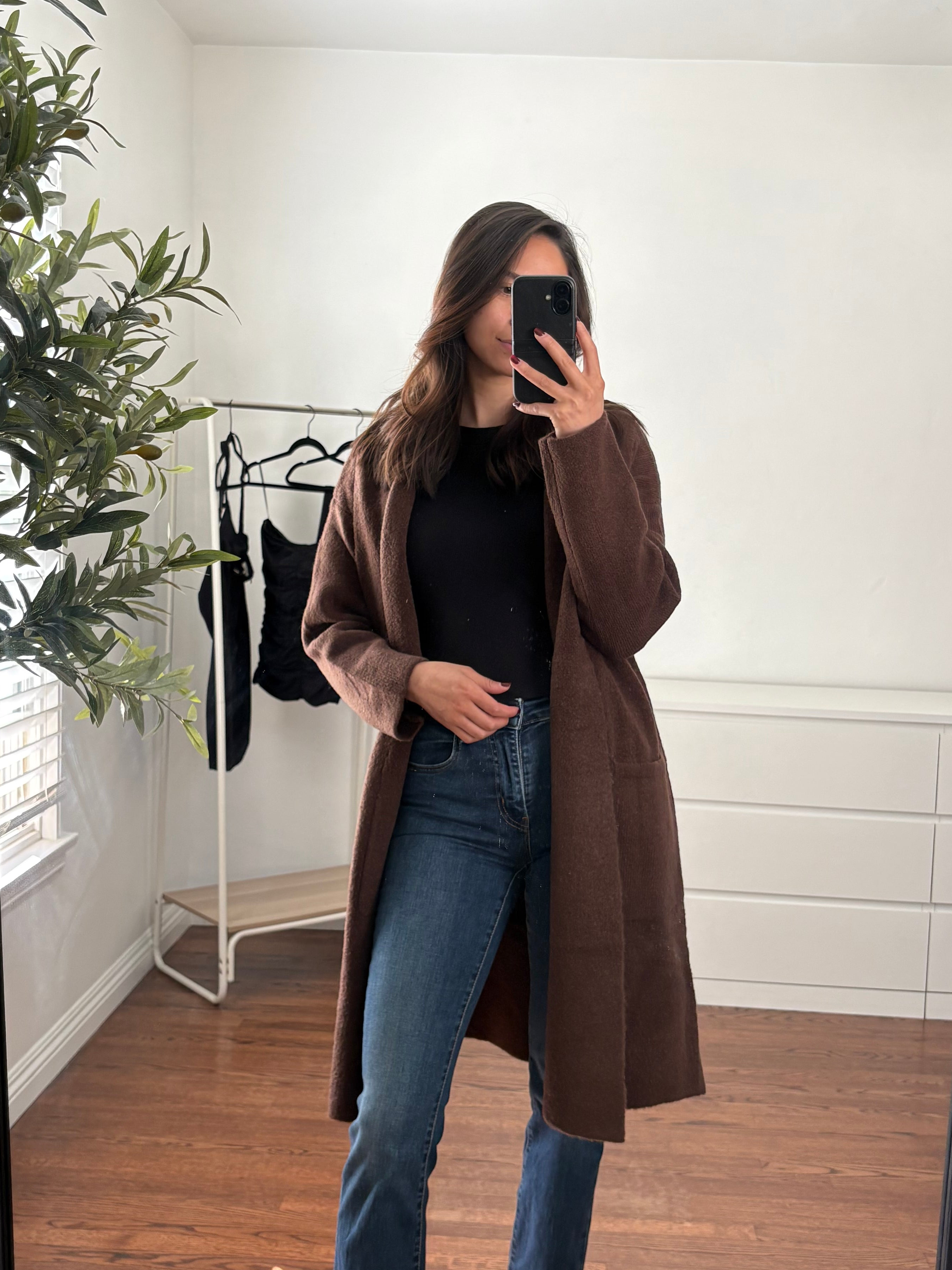 Long Brown Cardigan