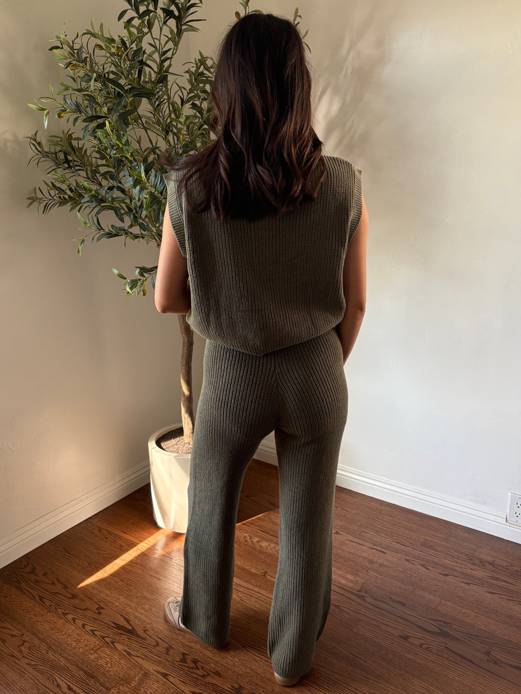 Cozy Knit Vest and Pants Set