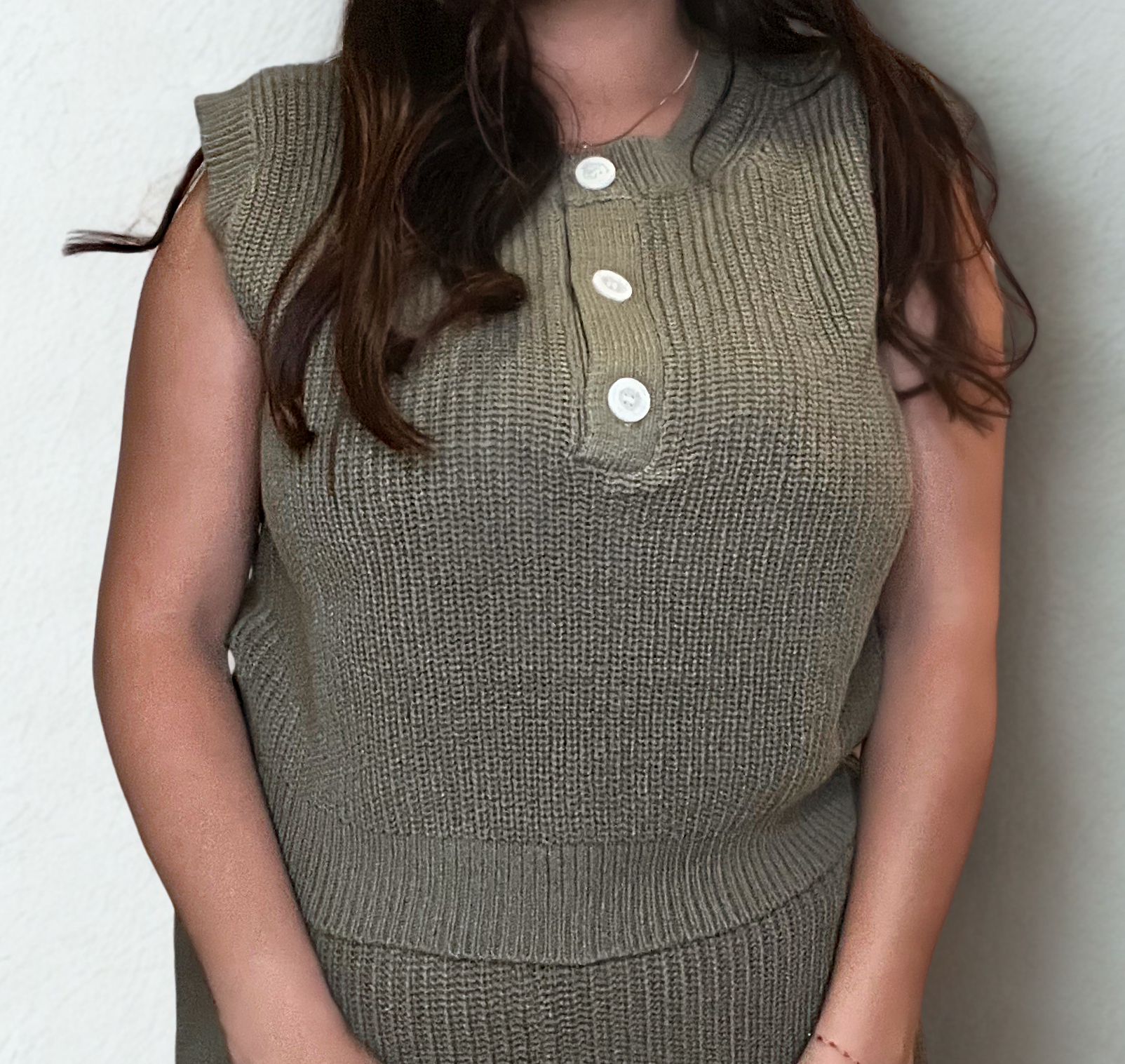 Cozy Knit Vest and Pants Set