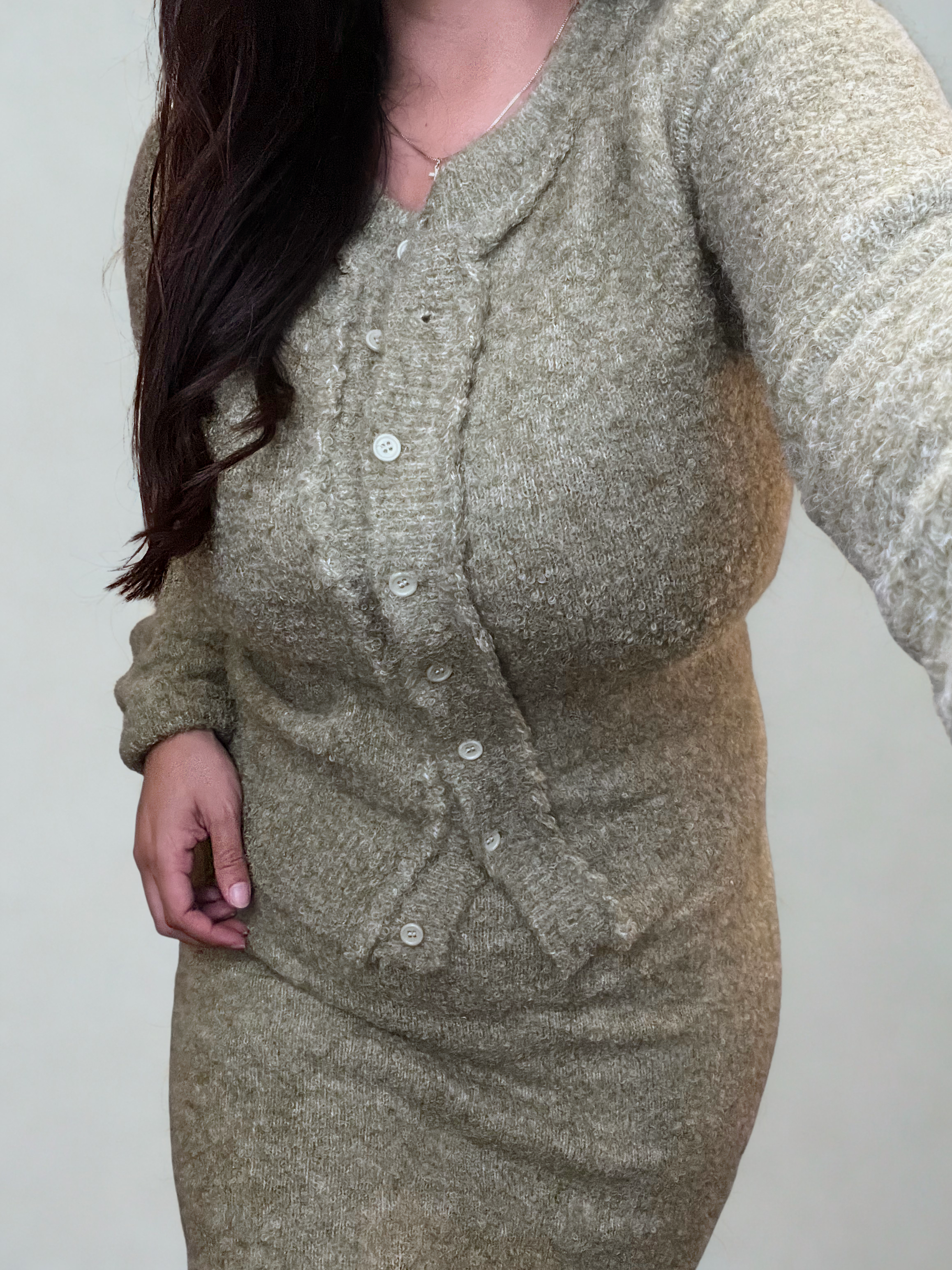 Cozy Knit Sweater and Skirt Set