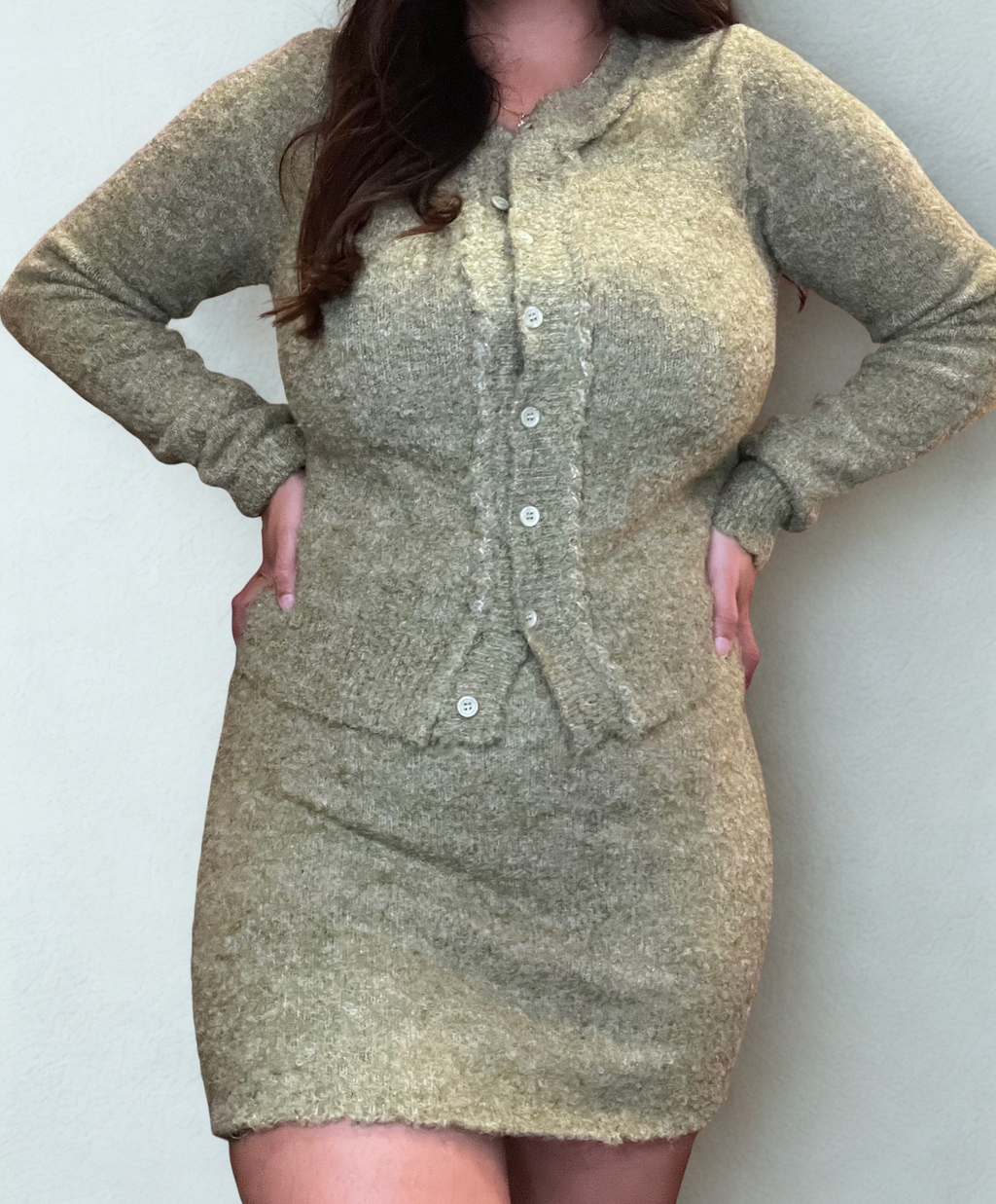 Cozy Knit Sweater and Skirt Set